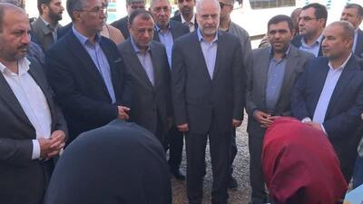 بازدید رئیس مجلس از سد نرماب چهل چای مینودشت