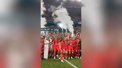 جشن قهرمانی تیم شباب الاهلی در جام ریاست جمهوری امارات