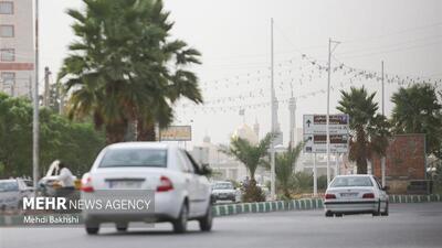 افزایش دما و وقوع پدیده گردوخاک در قم