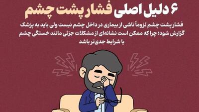 ۶  دلیل اصلی فشار پشت چشم