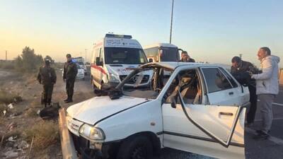 ۸ فوتی و یک مصدوم بر اثر برخورد ۲ خودرو در جاده کرمانشاه به ایلام