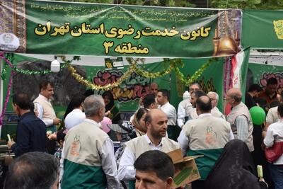 برپایی موکب خادمیاران رضوی منطقه ۳