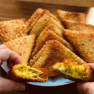 طرز تهیه سمبوسه ترد و خوشمزه+ فیلم - سبک ایده آل