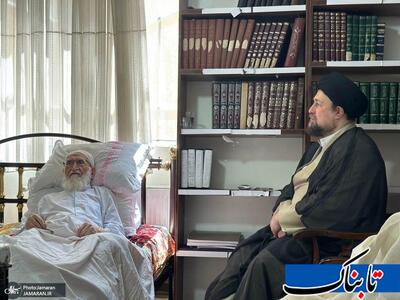عیادت سید حسن خمینی از آیت الله العظمی نوری همدانی