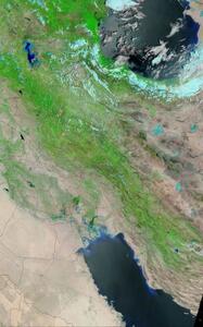 تصویری که ناسا از نیمه غربی ایران زیبا منتشر کرد