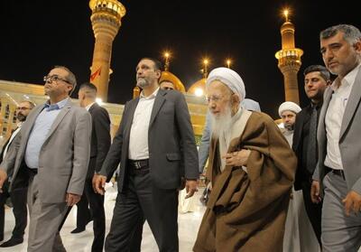 تشرف آیت‌الله جوادی آملی به آستان مقدس کاظمین - تسنیم