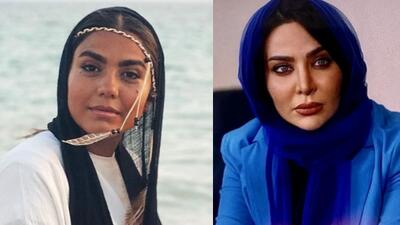  تصویر روز | چهره جنحالی آزاده زارعی و فقیهه سلطانی با ژست عجیب | گلی شی