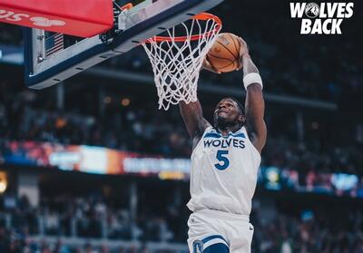 بهترین پوستر دانک‌های آنتونی ادواردز در پلی‌آف NBA - پارس فوتبال