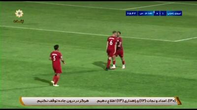 گل دوم نیروی زمینی به نفت مسجدسلیمان (دبل رضا محمدی)