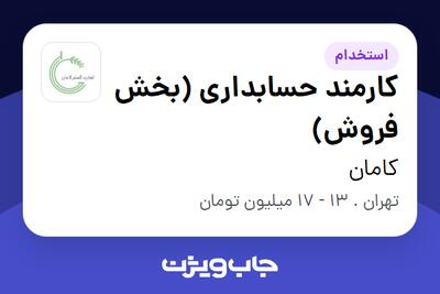 استخدام کارمند حسابداری (بخش فروش) در کامان