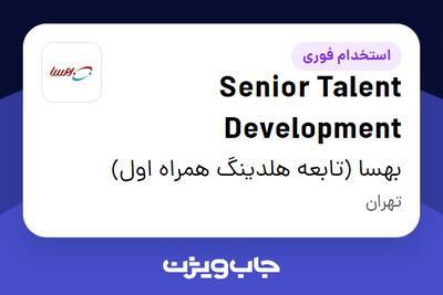 استخدام Senior Talent Development در بهسا (تابعه هلدینگ همراه اول)