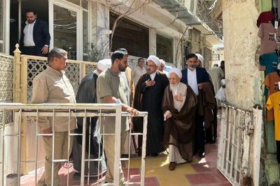 آیت‌الله جوادی آملی با آیت‌الله سیستانی در نجف دیدار کرد/ عکس