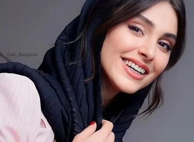 لاله مرزبان این بازیگر جوان با رژ سرخ و موی سیاه دلبری میکند+ عکس