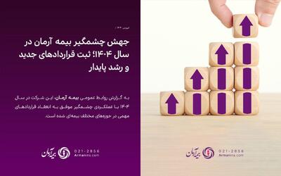ثبت قراردادهای جدید و رشد پایدار در بیمه آرمان