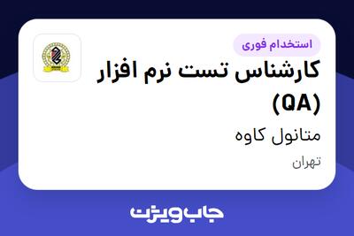 استخدام کارشناس تست نرم افزار (QA) در متانول کاوه