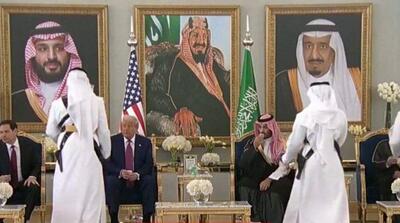 حرکت جنجالی ترامپ در بدو ورود به عربستان! - مردم سالاری آنلاین