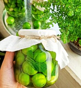 طرز تهیه ترشی گوجه سبز خوشمزه + فیلم - سبک ایده آل