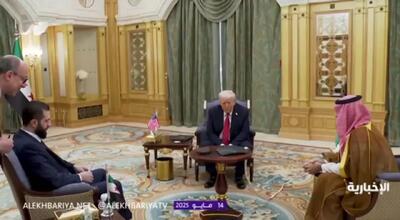 اولین قاب رسمی از ترامپ، بن سلمان و جولانی!
