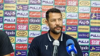 نشست خبری حسین کاظمی مربی شمس آذر پیش از بازی با آلومینیوم