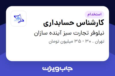 استخدام کارشناس حسابداری در نیلوفر تجارت سبز آینده سازان