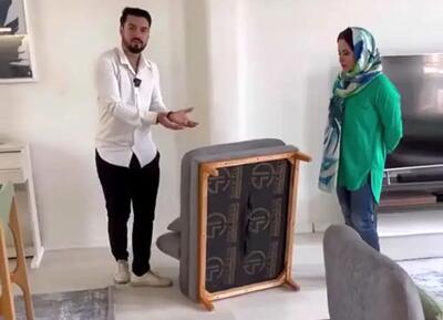 خانه‌ای به سبک بازیگر ناریا، کمند امیر سلیمانی؛ تلفیقی از مدرنیته و هنر با رنگ‌های طوسی، سبز و زرد + ویدیو