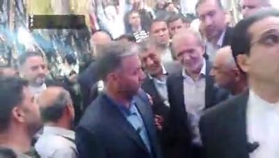 حضور سرزده رئیس جمهور در بازار کرمانشاه