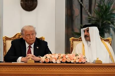 ترامپ تحت تأثیر سنگ مرمر کاخ امیر قطر: اینها گران است / خودم در کار املاک بودم می‌دانم/ می‌خواستم بخرم، اما گران بود (فیلم)