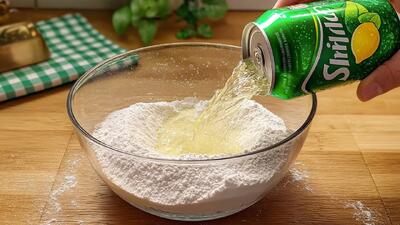 آرد + نوشابه / طرز تهیه نان لواش بدون نیاز به مخمر