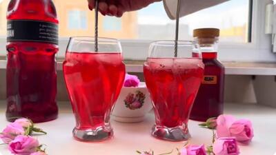 شربت گل محمدی / طرز تهیه شربت گل محمدی شفاف + راز نگهداری آن