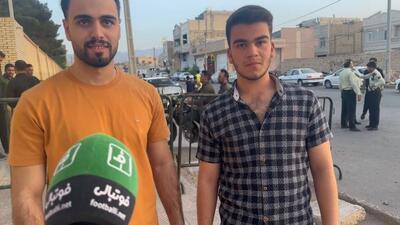 گفت‌و‌گو با هواداران چادرملو پیش از بازی با گل‌گهر