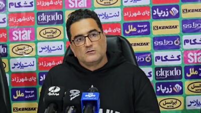 صحبتهای مربی ملوان در نشست خبری بعد از بازی مقابل فولاد