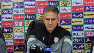 صحبت‌های حمید مطهری مربی فولاد بعد از بازی با ملوان