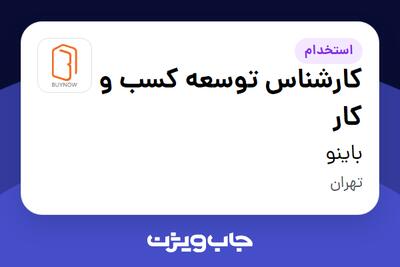 استخدام کارشناس توسعه کسب و کار در باینو
