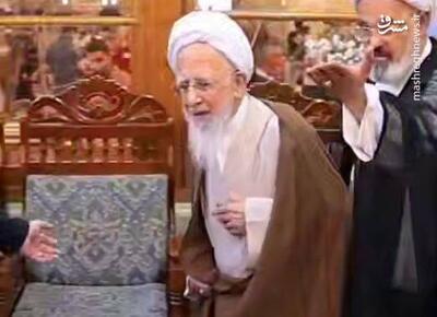 فیلم/ تشرف آیت‌الله جوادی آملی به حرم حضرت عباس (ع)