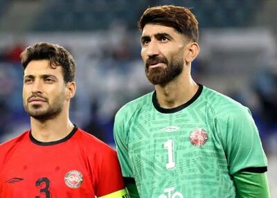 ورود معنادار بیرانوند با یک نوشته در جشن قهرمانی تبریز