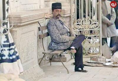 ژست عاشقانه نوه ناصرالدین‌شاه در کنار همسرش
