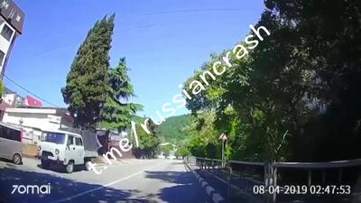 فیلم از کار افتادن ترمز کامیون و تصادف در داگومیس