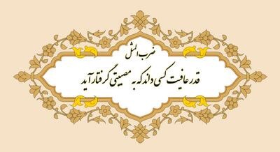 ضرب المثل/ قدر عافیت کسی داند که به مصیبتی گرفتار آید