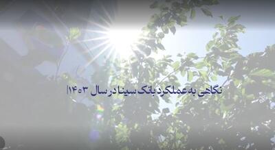 عملکرد درخشان بانک سینا در سال ۱۴۰۳ /ویدئو