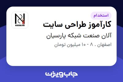 استخدام کارآموز طراحی سایت - خانم در آلان صنعت شبکه پارسیان