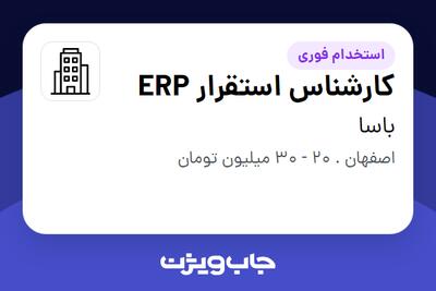 استخدام کارشناس استقرار ERP در باسا