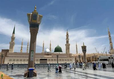 حال‌وهوای مسجد النبی صلی الله علیه وآله در ایام حج 1404 - تسنیم