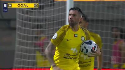 گل اول الاتحاد کلبا به النصر امارات (پاس گل تماشایی سامان قدوس)