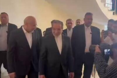 فیلم/ حضور قالیباف در اختتامیه مجمع گفتگوی تهران