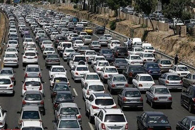 ترافیک سنگین در محورهای مواصلاتی البرز