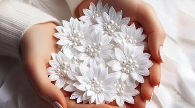 آموزش ساخت گل سرهای شیک با روبان ( آموزش ویدیویی)