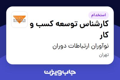 استخدام کارشناس توسعه کسب و کار در نوآوران ارتباطات دوران