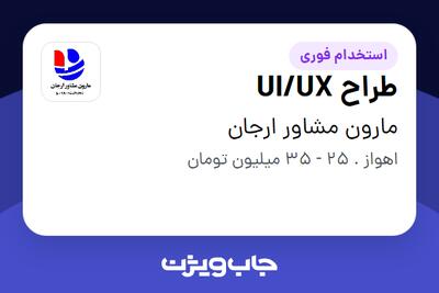 استخدام طراح UI/UX در مارون مشاور ارجان