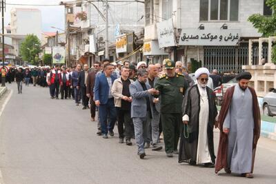 برپایی دسته عزاداری سالگرد شهدای خدمت در آستارا