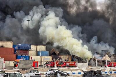۳ هزار کانتینر در بندر رجایی از بین رفت